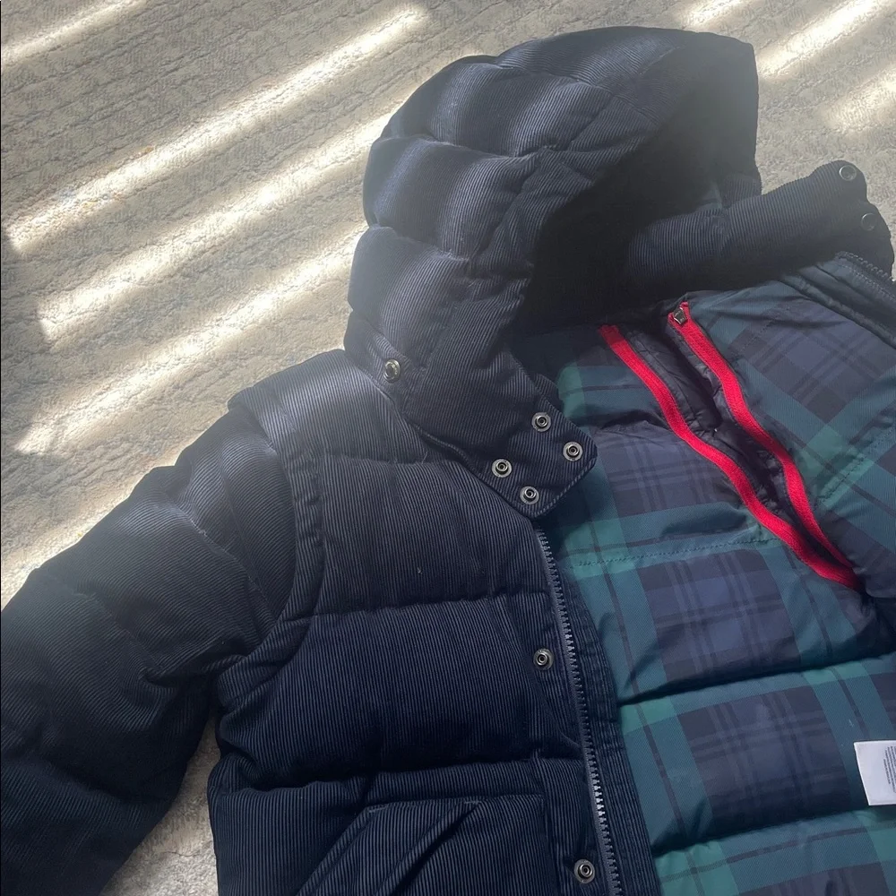 Ralph Lauren Navy Puffer Jacket with Red Logo
